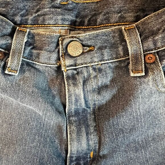 Vintage Polo Jeans Ralph Lauren Womens 10 Heritage Preppy Cropped Saturday Jeans - Picture 6 of 16